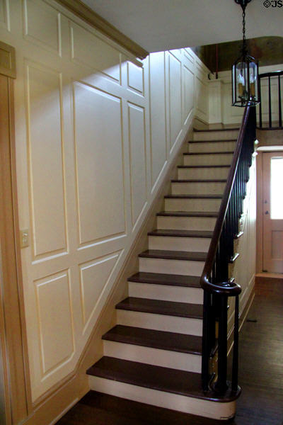 Staircase of The Stone Academy (1809) Museum. Zanesville, OH.