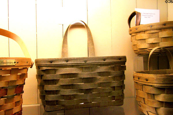 Apple baskets by Longaberger Co. at Stone Academy Museum. Zanesville, OH.