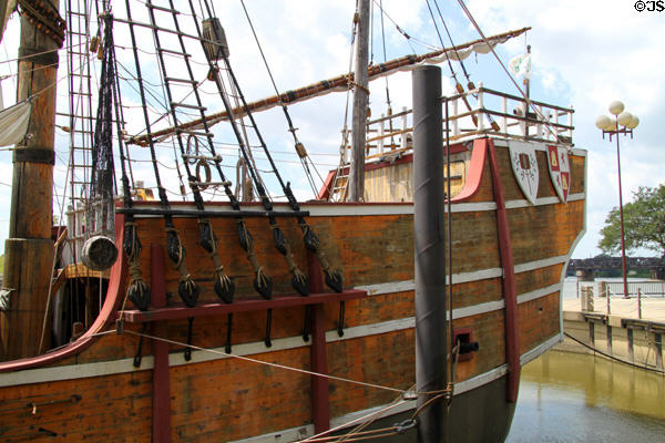 Stern of Santa Maria replica ship. Columbus, OH.