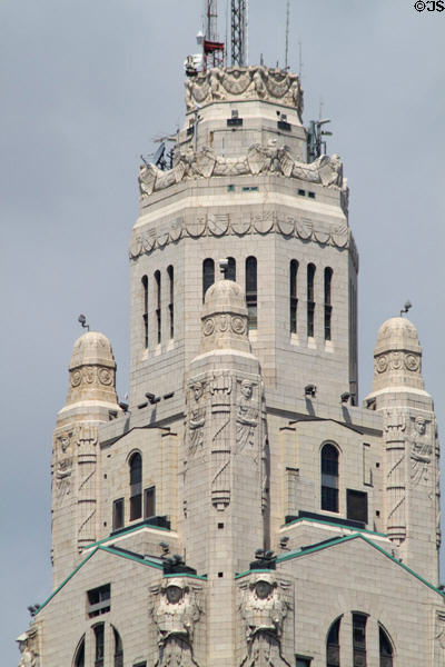 Crown of LeVeque Tower. Columbus, OH.