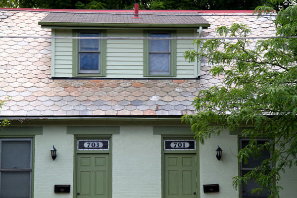 German Village double cottage (1918) (703-701 South Third St.). Columbus, OH.