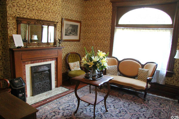 Front parlor restored to c1912 of The James Thurber House. Columbus, OH.
