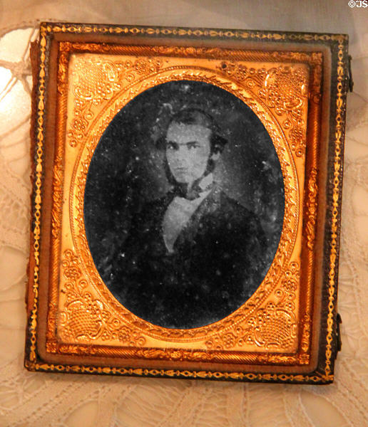 Framed photo of son Oscar Kelton (1843-64) killed in Civil War at Kelton House Museum. Columbus, OH.