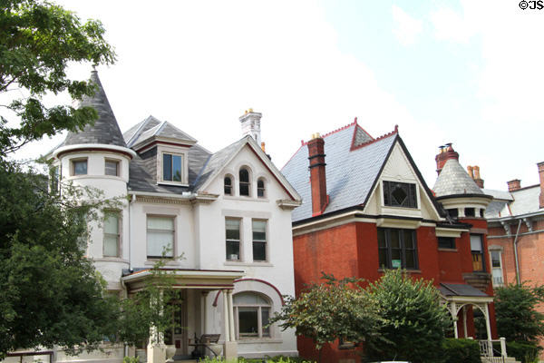 Queen Anne-style houses (541 & 539 E. Town St.). Columbus, OH.