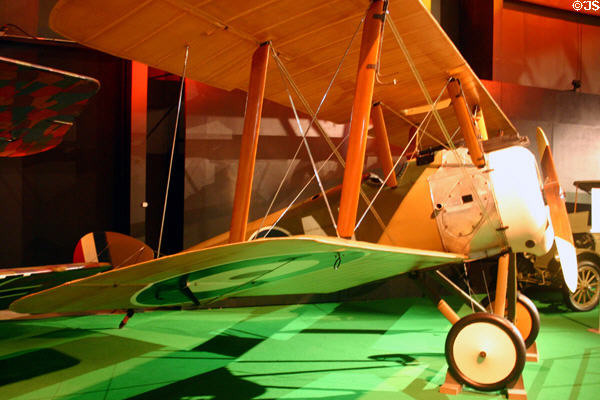 British Sopwith Camel F-1 (c1917) biplane replica at National Museum of USAF. Dayton, OH.