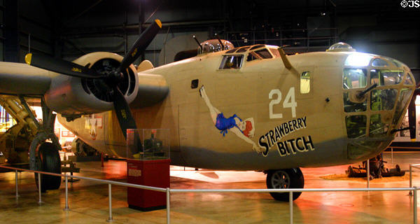 Consolidated B-24D Liberator (1943-4) bomber at National Museum of USAF. Dayton, OH.