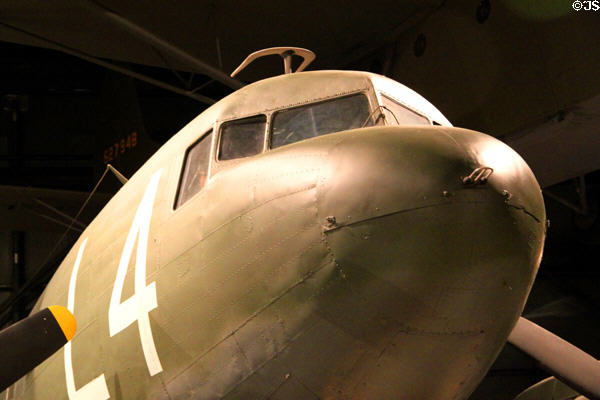 Nose of Douglas C-47D Skytrain (1940) at National Museum of USAF. Dayton, OH.