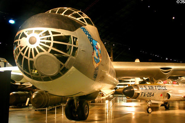 Nose of Convair B36J (1946-58) bomber at National Museum of USAF. Dayton, OH.