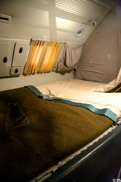 Sleeping berth in Douglas VC-118 Independence (1947) Presidential plane of Harry Truman at National Museum of USAF. Dayton, OH.