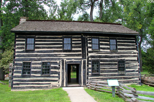 Newcom Tavern log structure at Carillon Historical Park. Dayton, OH.