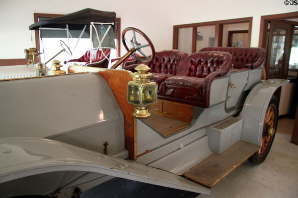 Dayton made Speedwell touring car (1910) had right-hand drive at Carillon Historical Park. Dayton, OH.