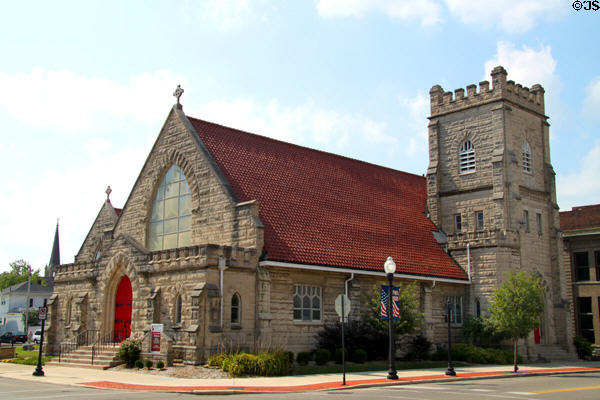 St James Episcopal Church (200 W. High St.). Piqua, OH. Style: Gothic Revival.