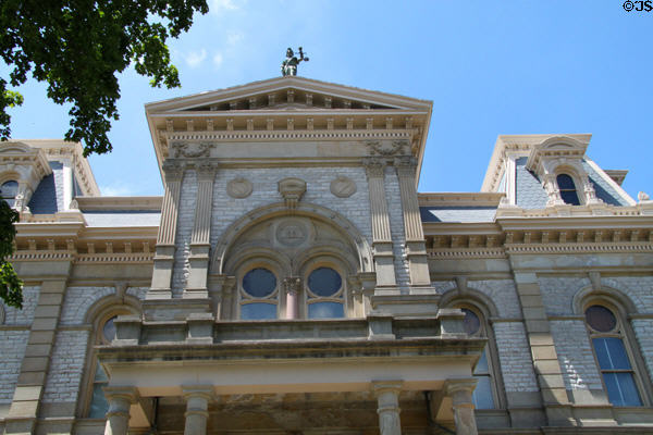 Facade of Shelby County Courthouse. Sidney, OH.