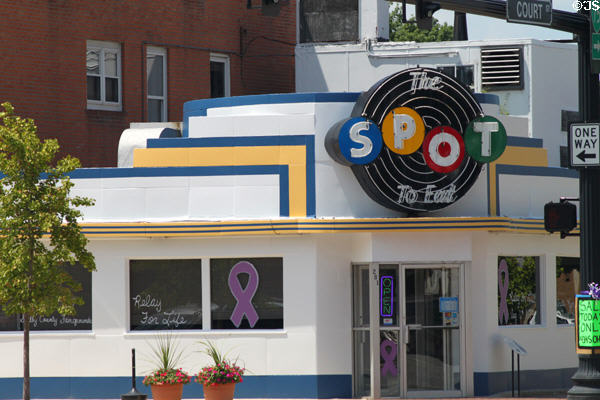 Spot Restaurant Art Moderne style diner (1941) (201 S. Ohio Ave.). Sidney, OH.