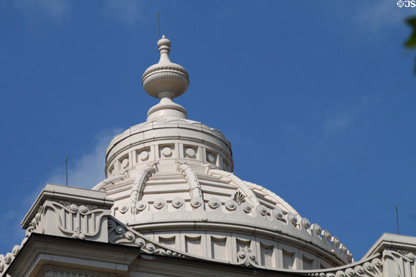 Dome with urn atop Miami County Courthouse. Troy, OH.
