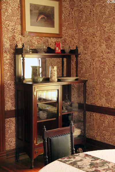 Sideboard in dining room of James A. Garfield home. Mentor, OH.