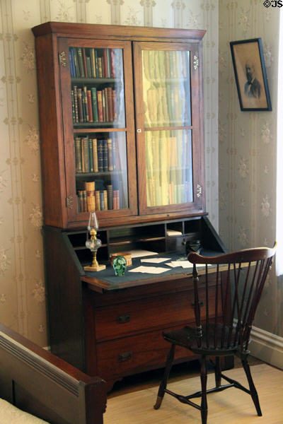 Dropfront desk in James A. Garfield home. Mentor, OH.