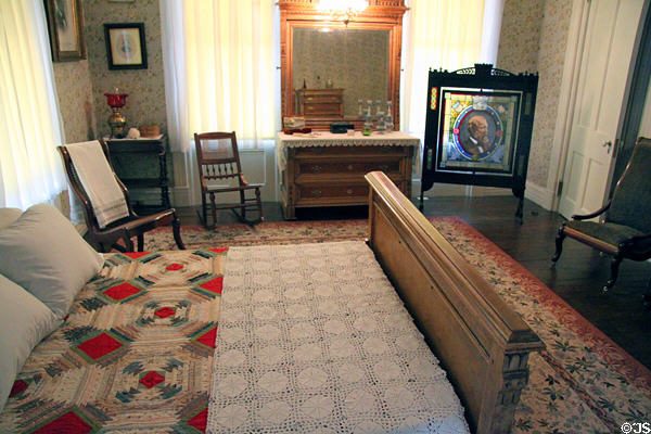 Bedroom in James A. Garfield home. Mentor, OH.