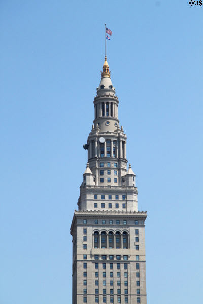 Spire of Terminal Tower (aka Tower City Center). Cleveland, OH.