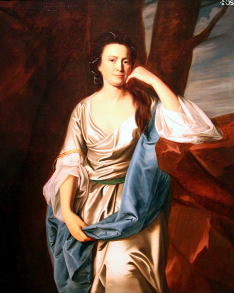 Catherine Greene portrait (1769) by John Singleton Copley at Cleveland Museum of Art. Cleveland, OH.