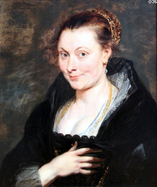 Portrait of Isabella Brandt (c1620-5) by Peter Paul Rubens at Cleveland Museum of Art. Cleveland, OH.