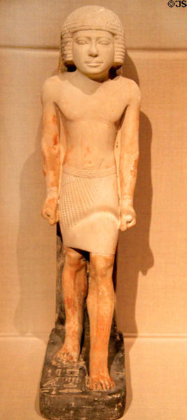 Striding Statue of Minnefer (2377-2311 BCE) Egyptian late Old Kingdom, Late Dynasty 5 from Giza at Cleveland Museum of Art. Cleveland, OH.