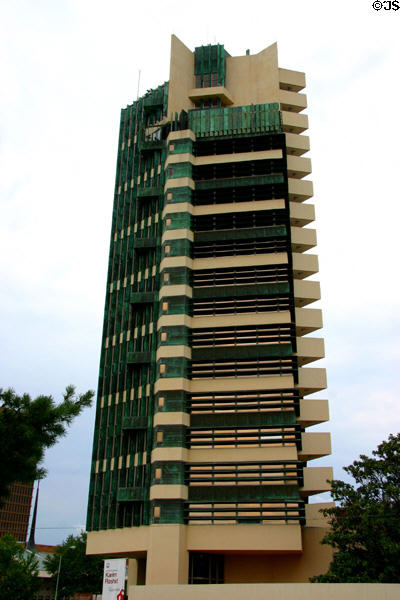 Price Tower (1956) (19 floors). Bartlesville, OK. Architect: Frank Lloyd Wright.