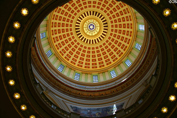 Interior of Oklahoma State Capitol dome. Oklahoma City, OK.