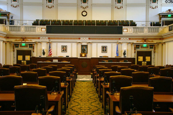House Of Representatives Chamber In Oklahoma State Capitol Oklahoma City Ok