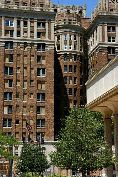 The Skirvin Hotel Oklahoma City (1910) (13 floors) (1 Park Ave.). Oklahoma City, OK. Architect: Layton, Hicks & Forsyth. On National Register.