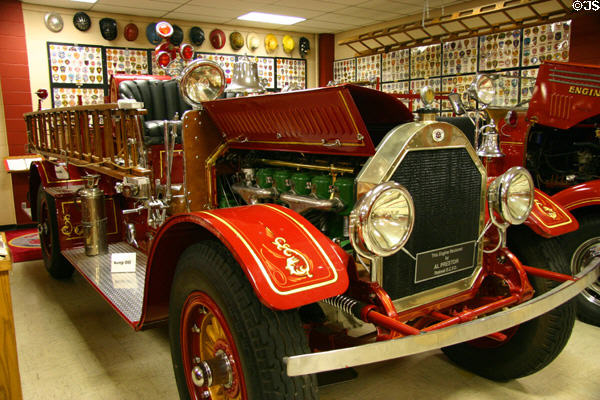 Seagraves triple combination pumper (1919) at Oklahoma State Firefighters Museum. Oklahoma City, OK.