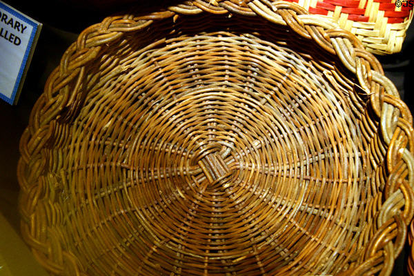 Cherokee Indian Honeysuckle Collection Basket (c1900) at Omniplex museum. Oklahoma City, OK.