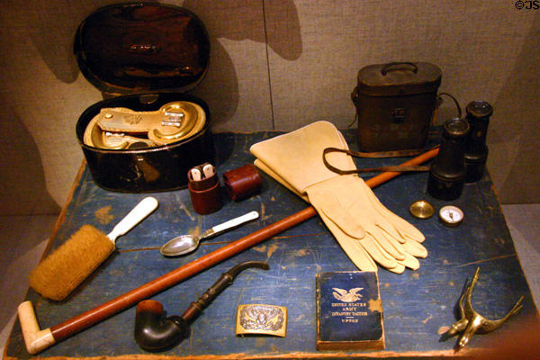 U.S. military officer's kit (c1850-80) at National Cowboy Museum. Oklahoma City, OK.