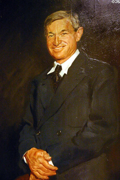Portrait of Will Rogers (1949) by Bettina Steinke at National Cowboy Museum. Oklahoma City, OK.