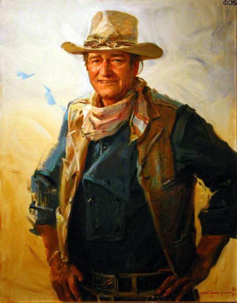Portrait of John Wayne (1978) by Everett Raymond Kinstler at National Cowboy Museum. Oklahoma City, OK.