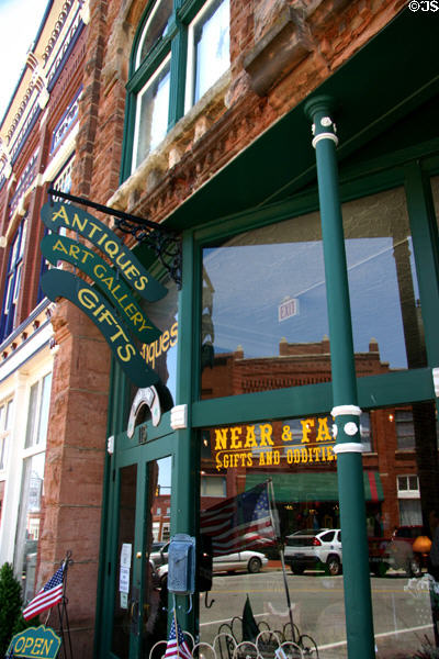 Entrance to Foucart Building which originally held dry goods store & architect Foucart's own offices. Guthrie, OK.