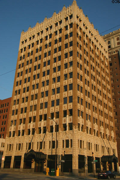 Adams Hotel Building (1928) (13 floors) (403 South Cheyenne Ave.). Tulsa, OK. Architect: Fleming & Fabry. On National Register.