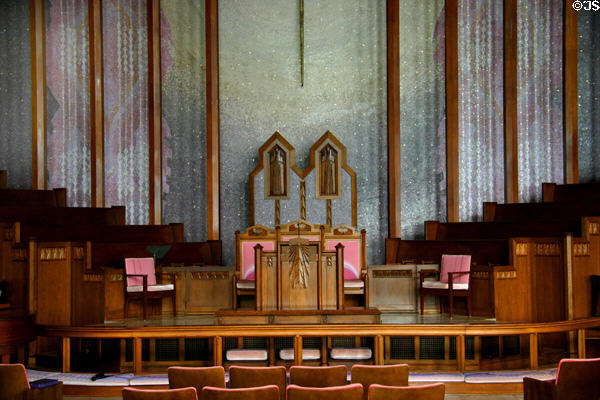 Altar of Boston Avenue Methodist Church. Tulsa, OK.