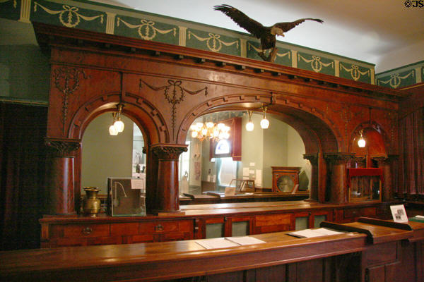 Westport Saloon bar (c1905) at Astoria Heritage Museum. Astoria, OR.