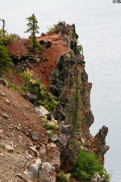 Cliff at Crater Lake National Park. OR.