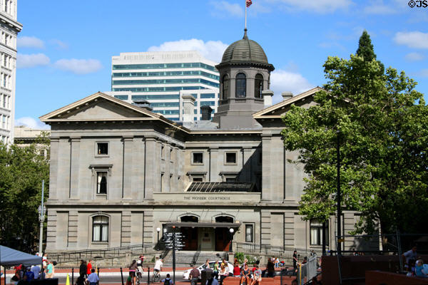 Pioneer Courthouse (1875) (520 SW Morrison St.). Portland, OR. Style: Baroque / Italianate. Architect: Alfred B. Mullett.