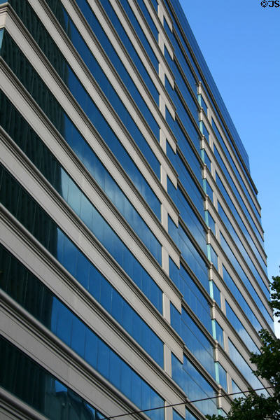 Facade of Pioneer Tower. Portland, OR.