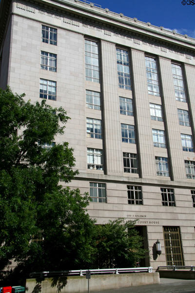 Gus Solomon U.S. Courthouse (1932) (620 SW Main St.). Portland, OR. Style: Neo-classical / Renaissance Revival. Architect: Morris H. Whitehouse. On National Register.