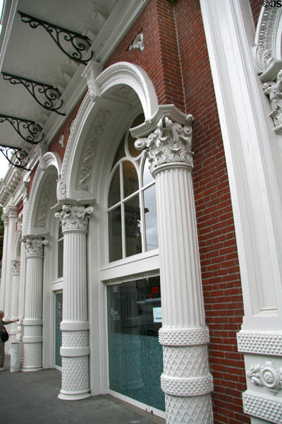 Cast iron arcade of New Market Theater. Portland, OR.