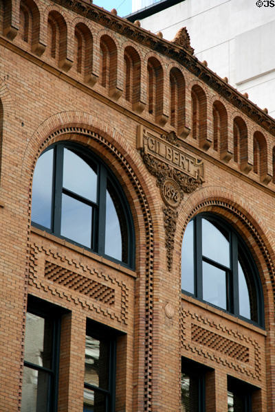 Brickwork details of Gilbert Building. Portland, OR.