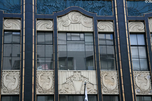 Art Deco details of Charles F. Berg Building. Portland, OR.