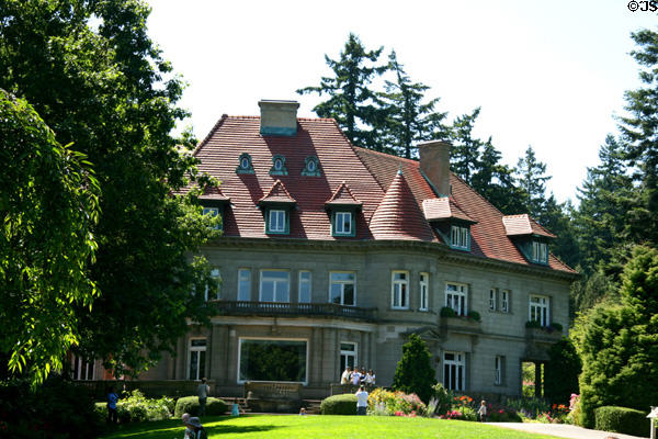 Henry Pittock Mansion (1914) (3229 NE Monte Vista). Portland, OR. Style: Chateau. Architect: Edward T. Foulkes. On National Register.