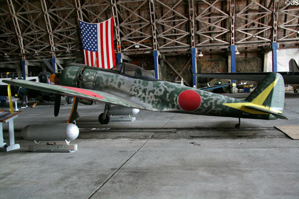 Nakajima Ki-43 Oscar Japanese fighter (1939) at Tillamook Air Museum. Tillamook, OR.