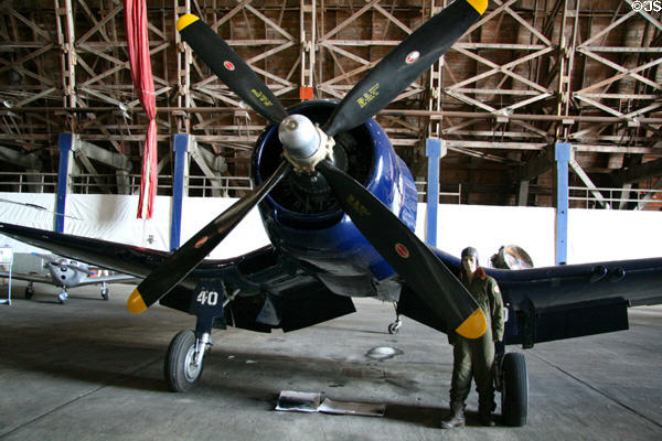 Chance Vought F4U Corsair (1940) at Tillamook Air Museum. Tillamook, OR.