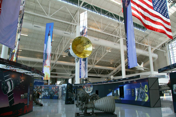 Space museum displays at Evergreen Aviation & Space Museum. OR.